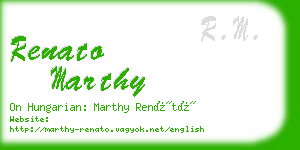 renato marthy business card